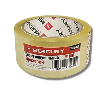Скотч пакувальний MERCURY 100м Т-06-409