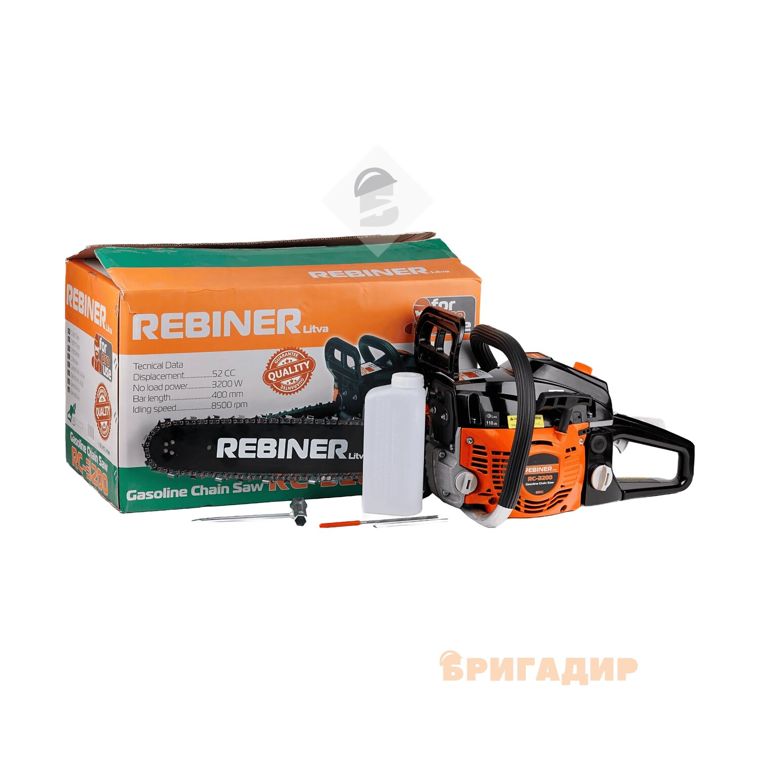 Rebiner RC-3200 Бензопила - Розміри