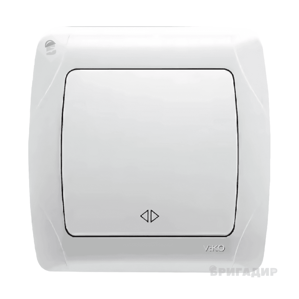 Вимикач 1-кл. реверсивний білий ViKO Carmen
