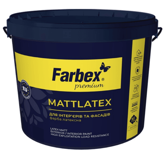 Фарба латексна Mattlatex біла матова