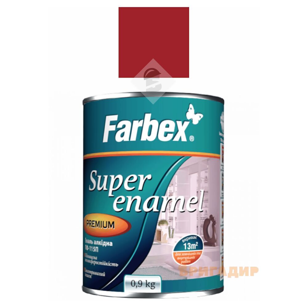 Емаль Farbex червона
