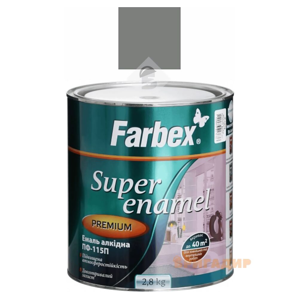 Емаль Farbex світло-сіра