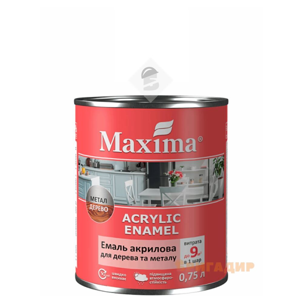 Емаль акрилова біла глянцева ТМ 