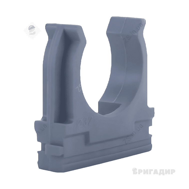 Кліпса для гофри Apro -20мм сіра