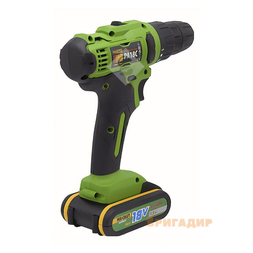 Акумуляторний шуруповерт PROCRAFT PA-18C compact - кейс