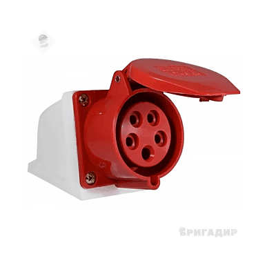 АВАТАР Розєм розетка на стіну 5Р 16А (115)