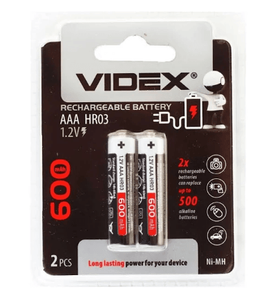 Акумулятор Videx AAA 600Mh