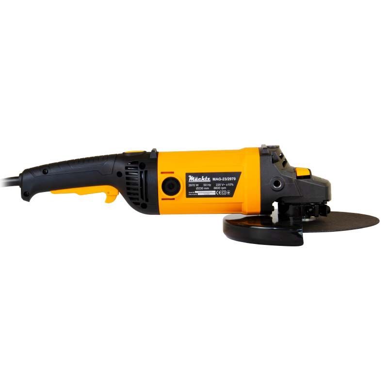 Кутова шліфмашинка Machtz MAG-23/2970 в роботі