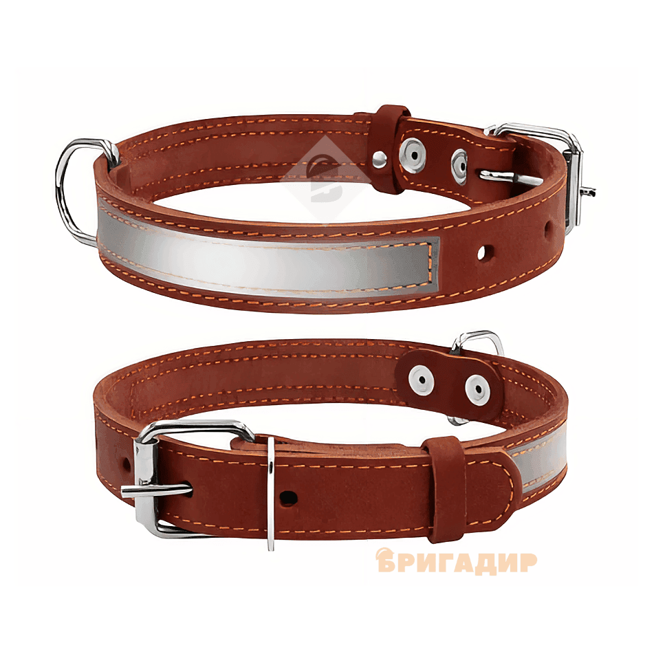 Нашийник світловідбивний коричневий