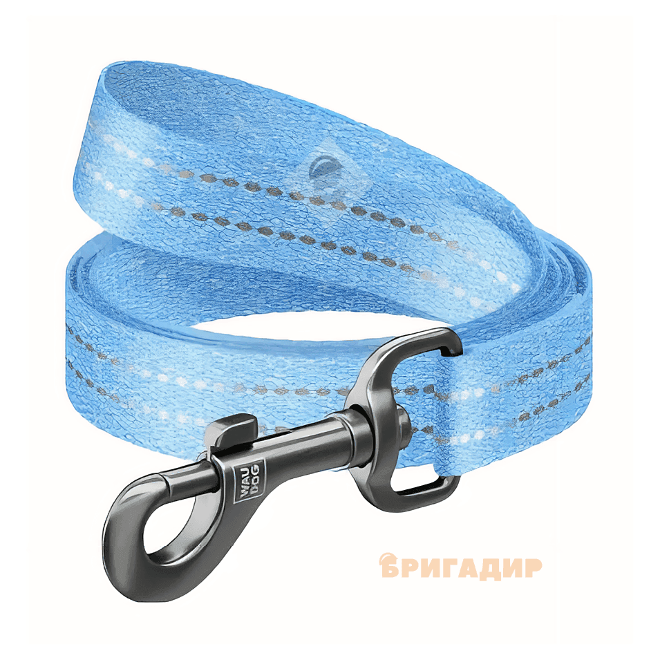 Повідець WAUDOG Re-cotton блакитний