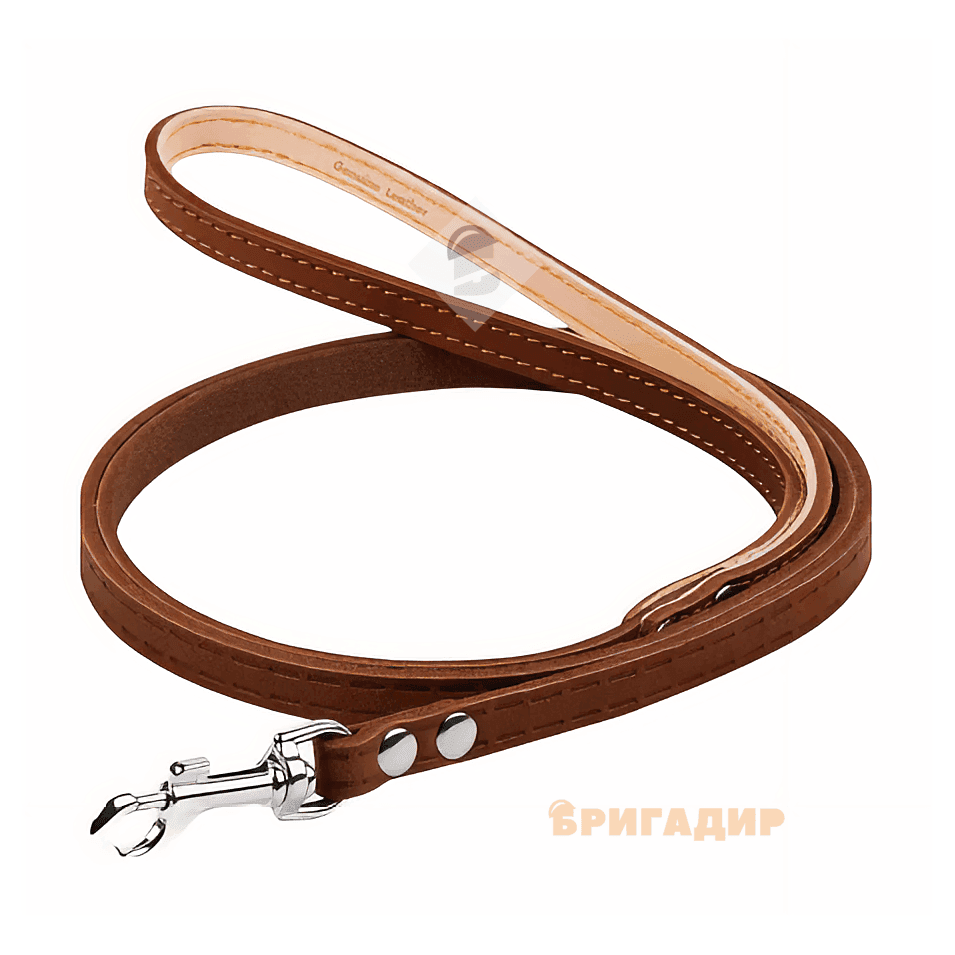 Повідок непрошитий коричневий Collar