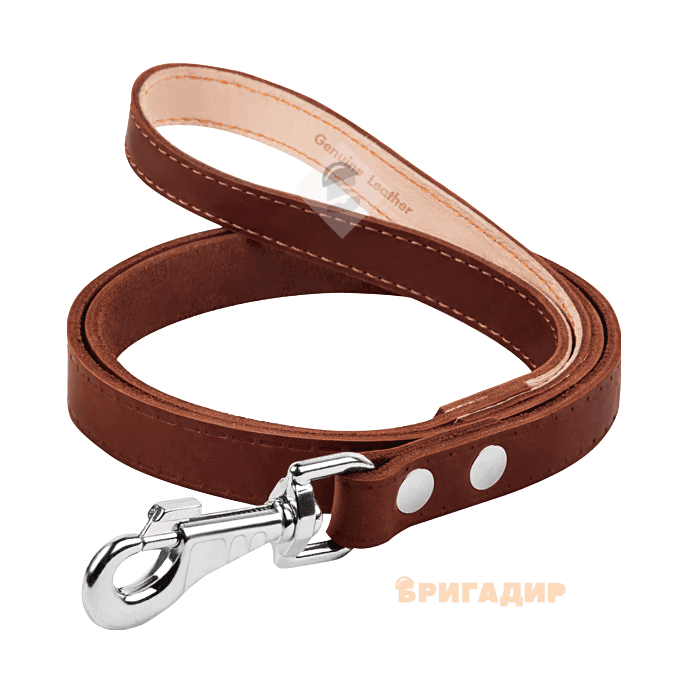 Повідець непрошитий коричневий