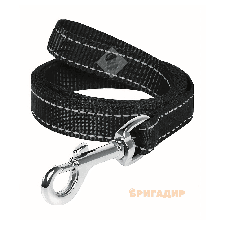 Повідок нейлоновий подвійний чорний Dog Extreme