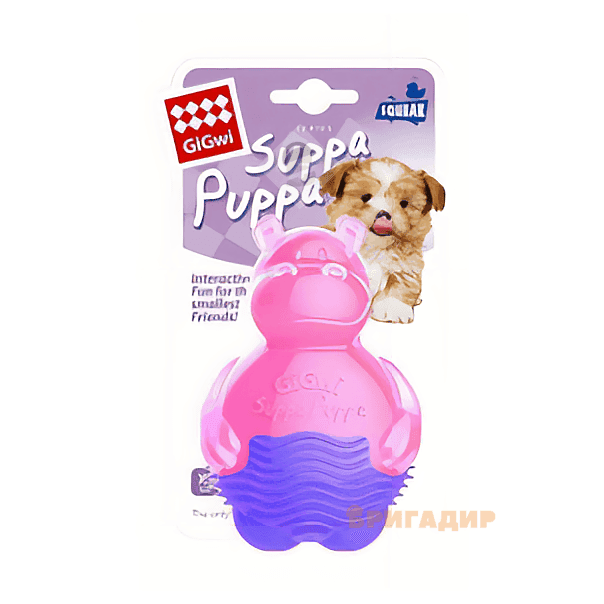 Іграшка для собак GiGwi Suppa Puppa Бегемотик