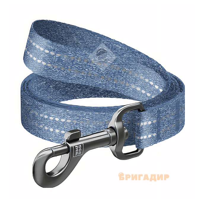 Повідець WAUDOG Re-cotton синій