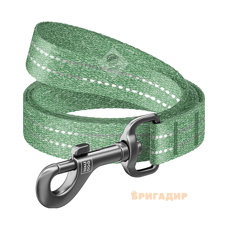 Повідець WAUDOG Re-cotton зелений