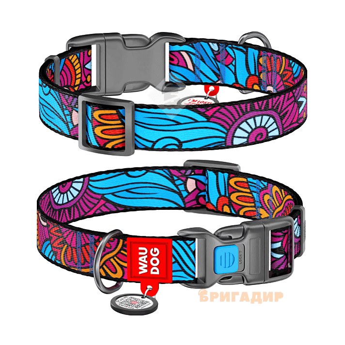 Нашийник WAUDOG Nylon з малюнком \