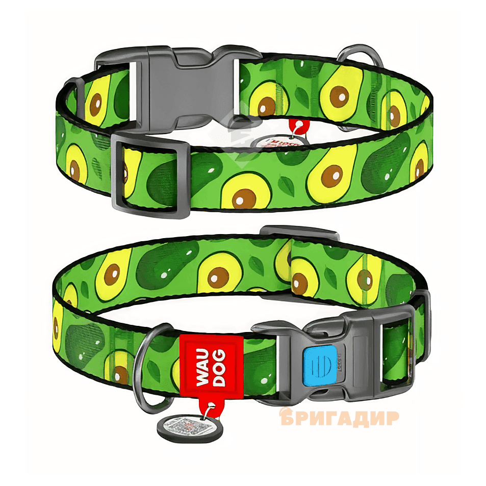 Нашийник WAUDOG Nylon з малюнком Авокадо