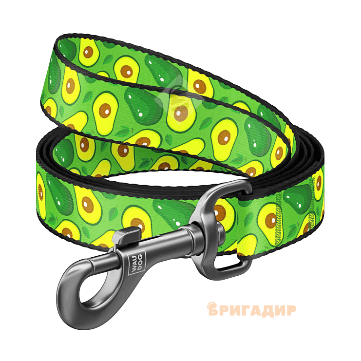 Повідець WAUDOG Nylon з малюнком Авокадо