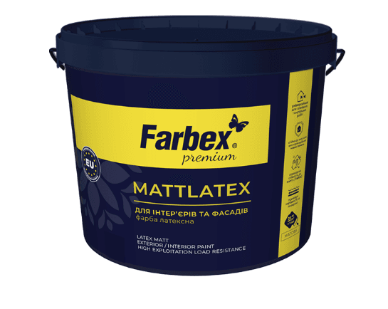 Фарба латексна Mattlatex біла матова TM Farbex