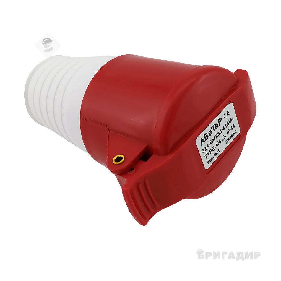 Роз'єм розетка-груша АВаТар 4Р 32А (224)