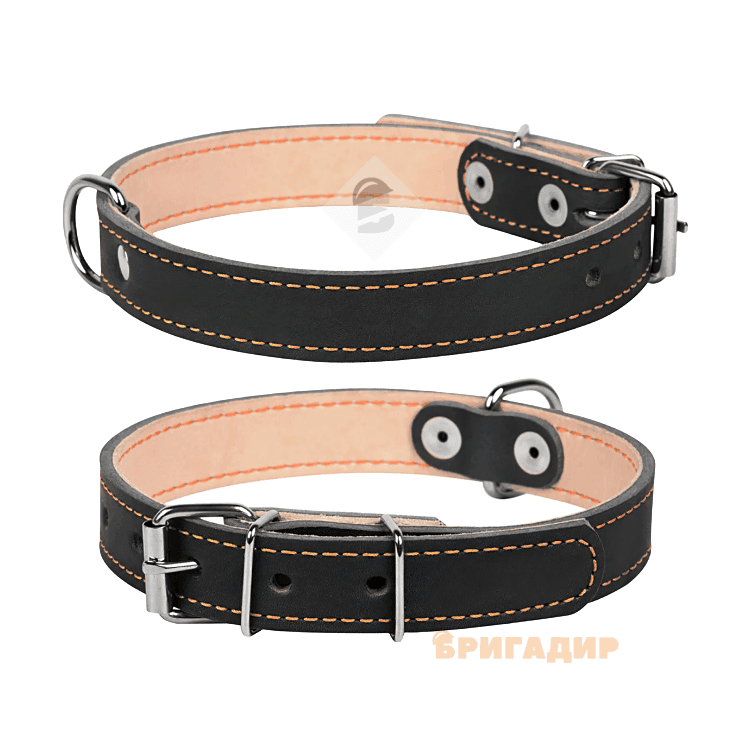 Нашийник подвійний чорний
