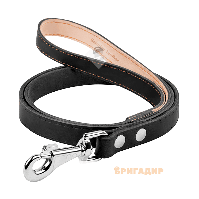 Повідець непрошитий чорний (14мм*120 см) 