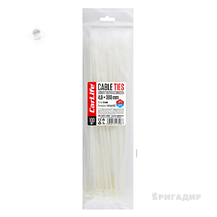 Стяжка кабельна 4,8х300 біла
