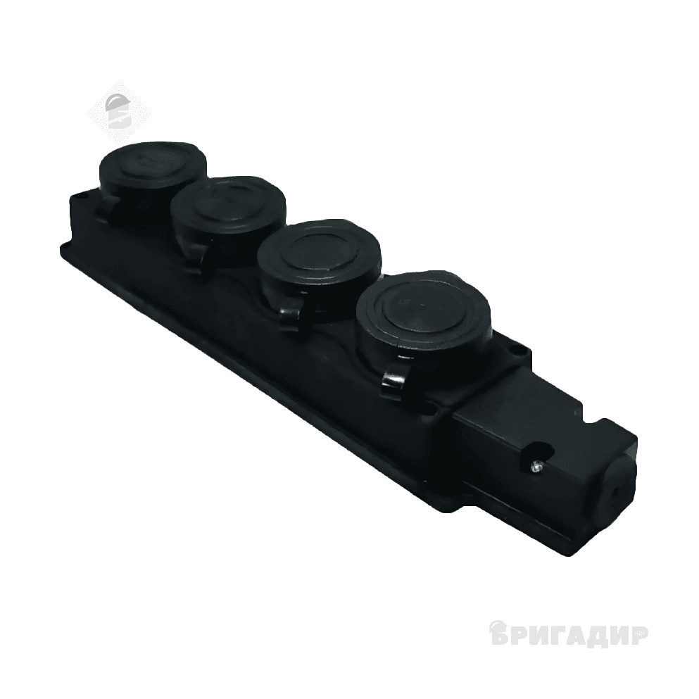 Колодка 4 гнізда з/з16А каучук IP44 Mutlusan 625527