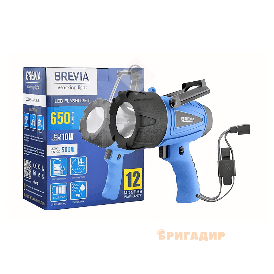 Brevia LED Професійний ліхтар 500М