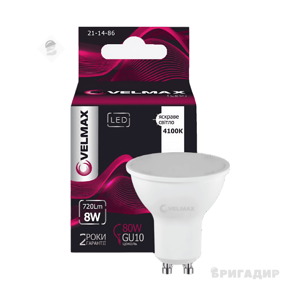 LED лампа VELMAX V-MR16L