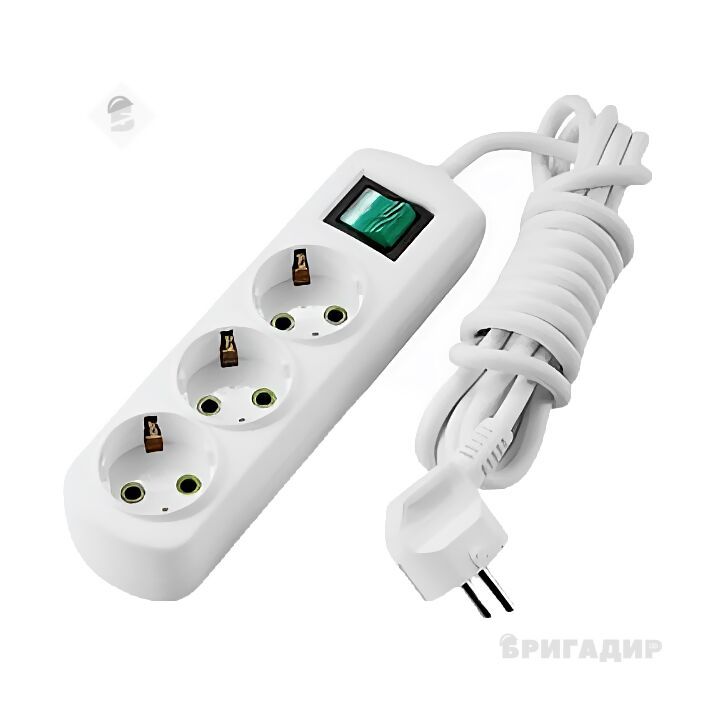 Подовжувач Lezard Letitia 2 гнізда 3м з/з