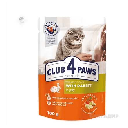 Вологий корм Club 4 Paws Кролик в желе