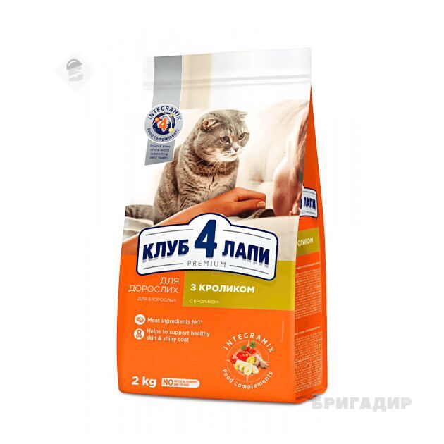 Сухий корм Club 4 Paws Преміум для дорослих котів з кроликом