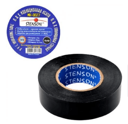 Ізолента STENSON 30м чорна