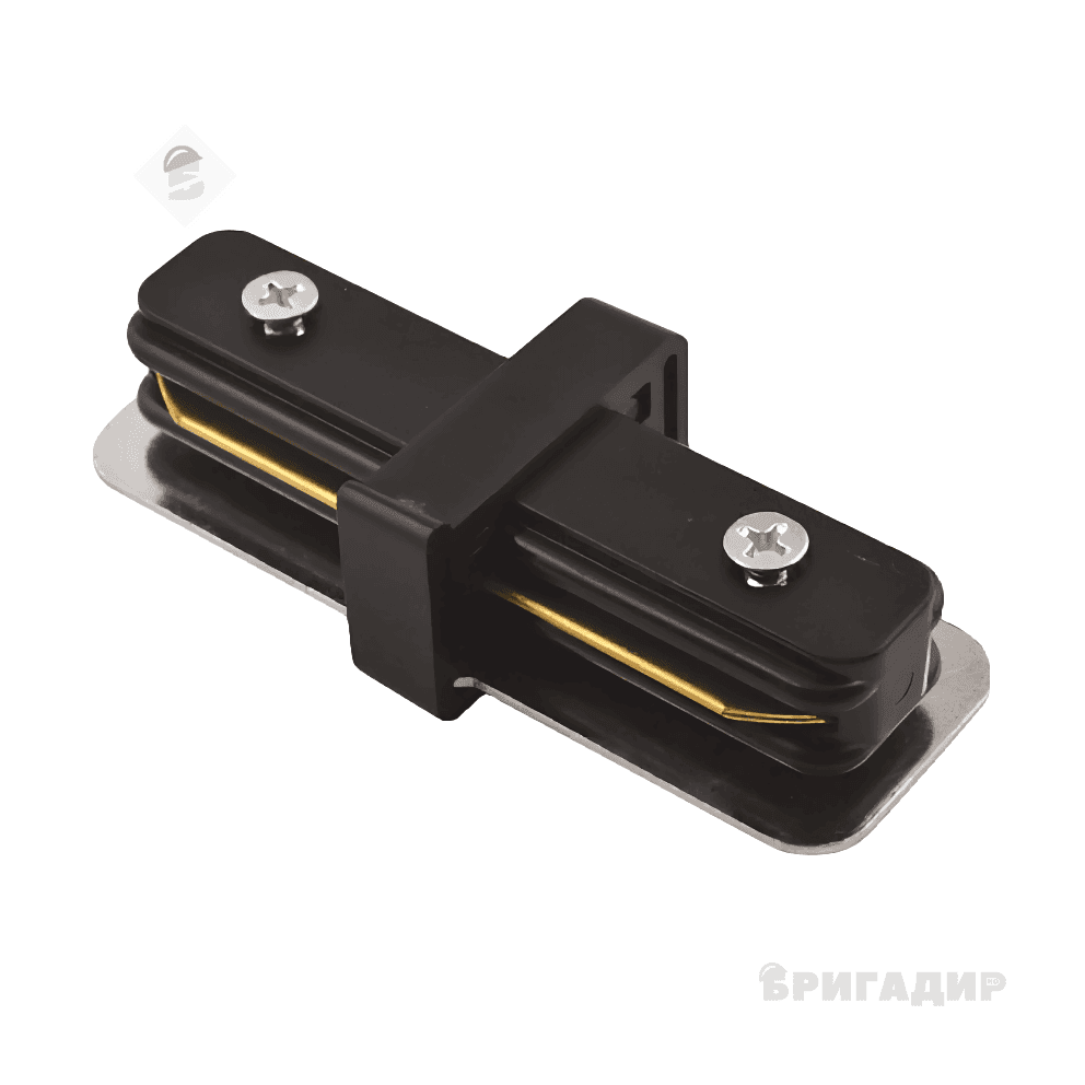 З'єднувач вбудованого шинопроводу ELMAX V-LC-R прямий чорний