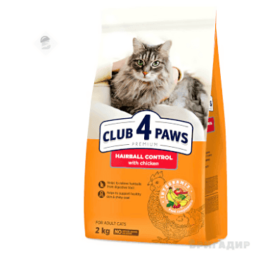 Сухий корм Club 4 Paws Premium для котів Виведення шерсті
