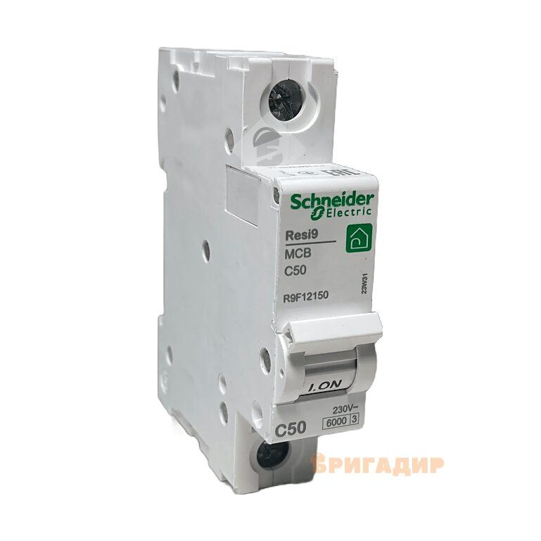 Автоматичний вимикач Schneider 1п 50А Resy 9 ВА63 С