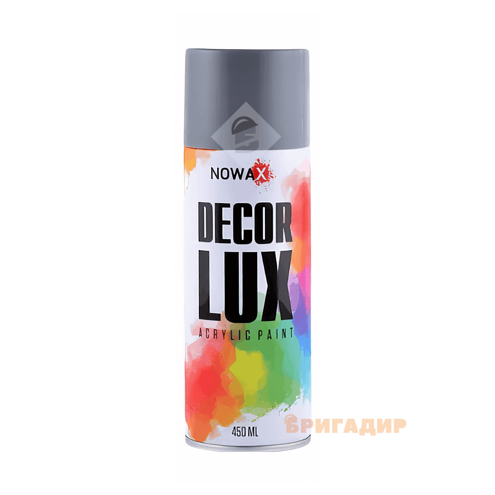 Акрилова фарба Nowax Spray 450ml, темно-сірий