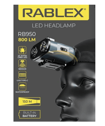 Налобний ліхтар Rablex RB950