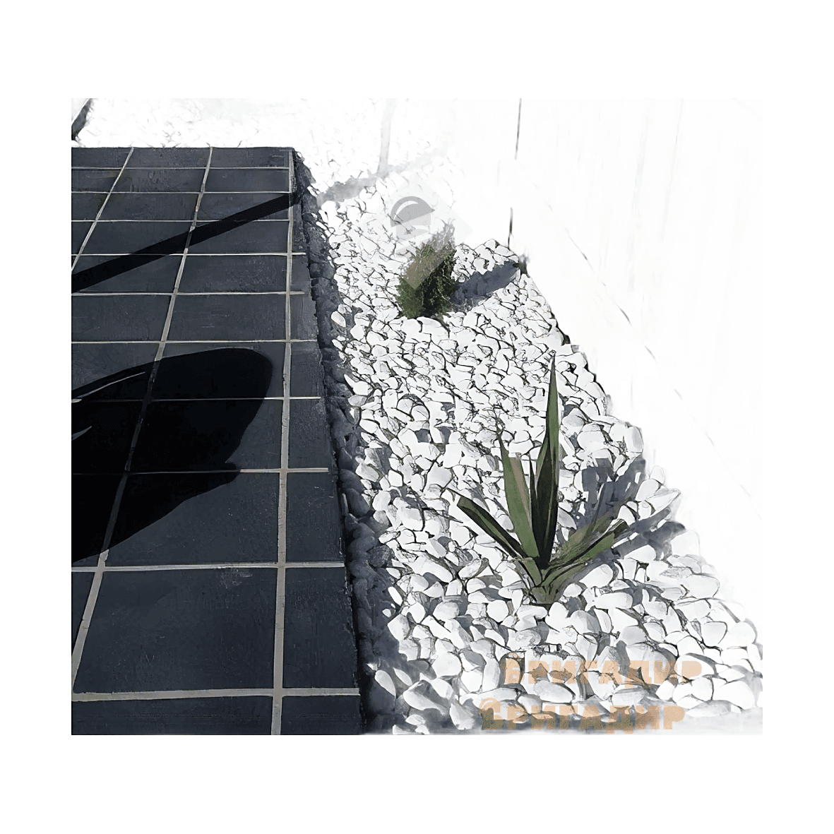 Біла мармурова галька KALAFAT 20-30мм