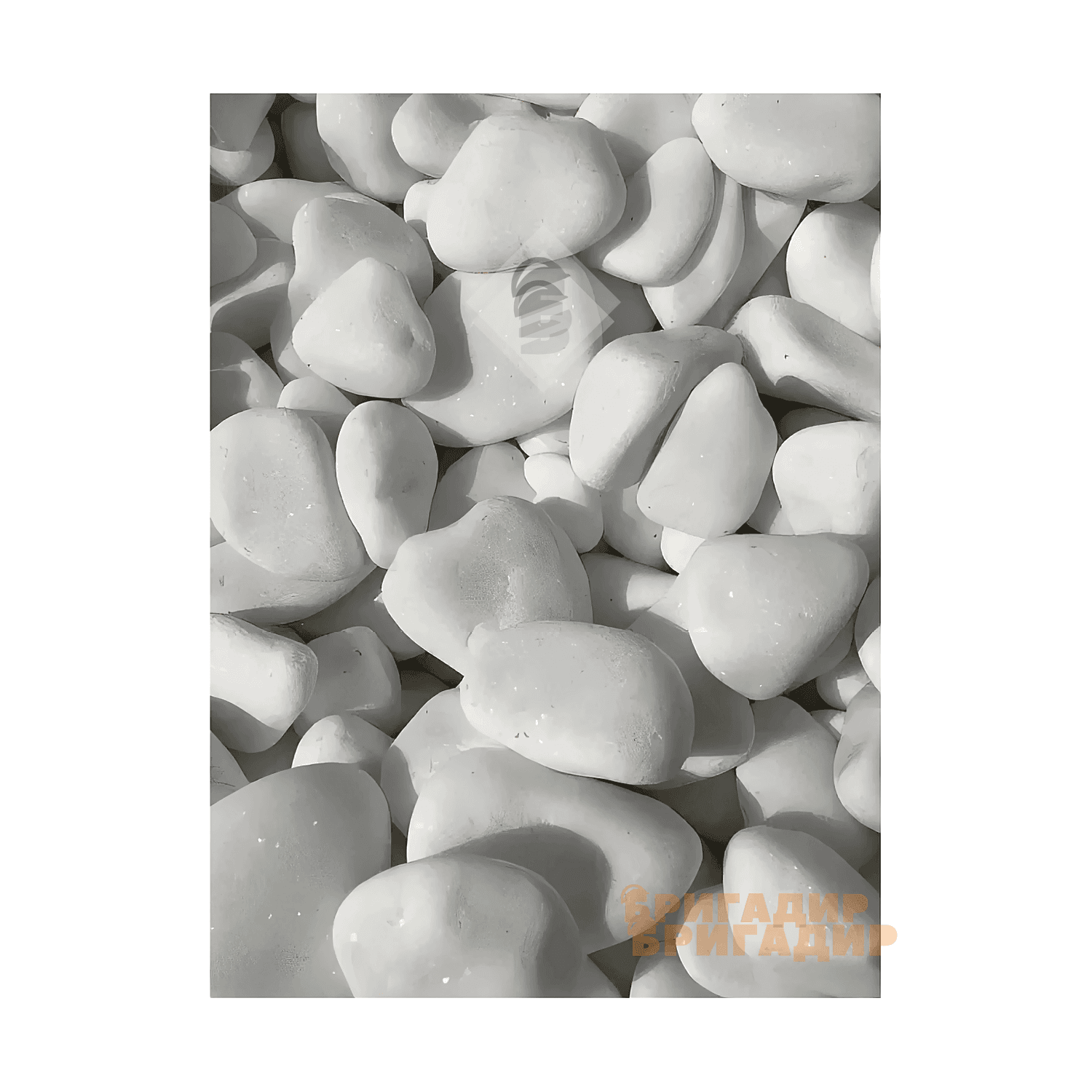 Застосування білої мармурової гальки