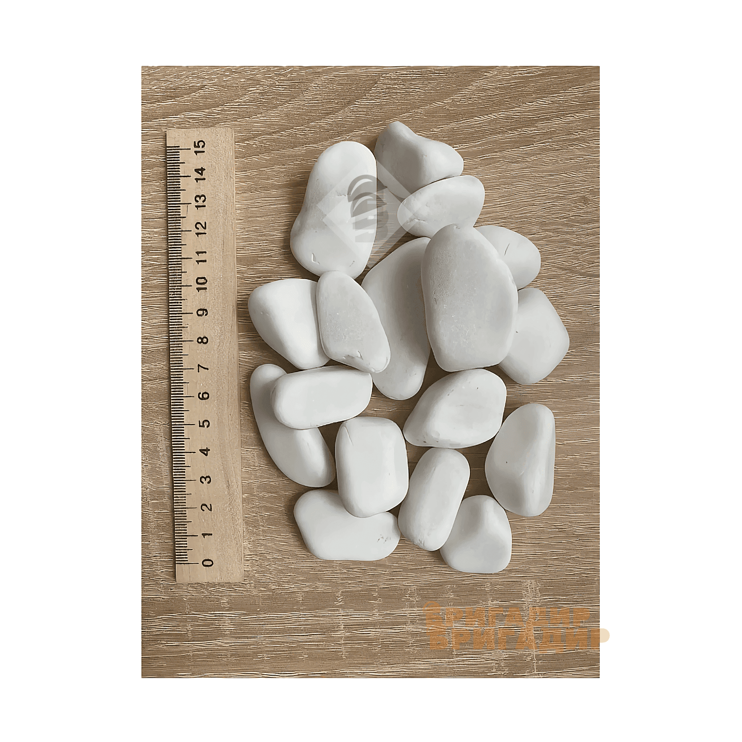 Упаковка білої мармурової гальки KALAFAT