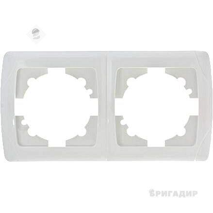 Рамка 2-а горизонтальна біла ViKO Carmen
